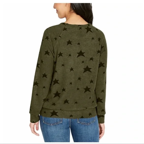 BUFFALO Ladies Printed Cozy Top, Green (L) - Picture 3 of 6